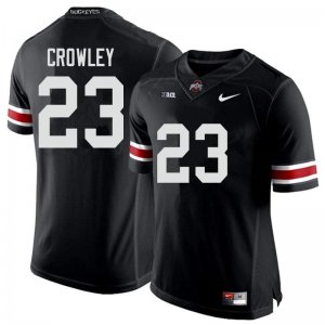 Men's Ohio State Buckeyes #23 Marcus Crowley Black Nike NCAA College Football Jersey Classic OFI8844RH